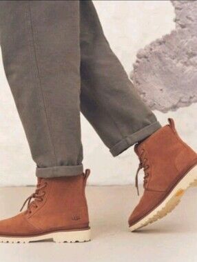 UGG Harkland Waterproof Chestnut men's boots, suede upper size 9